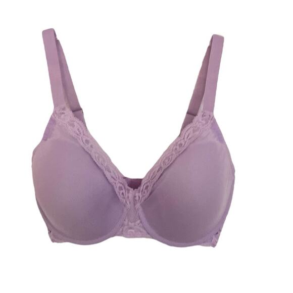 NWOT Natori Bra 741299 Feathers Full Figure Underwire Purple Haze – 32DD - Picture 1 of 4